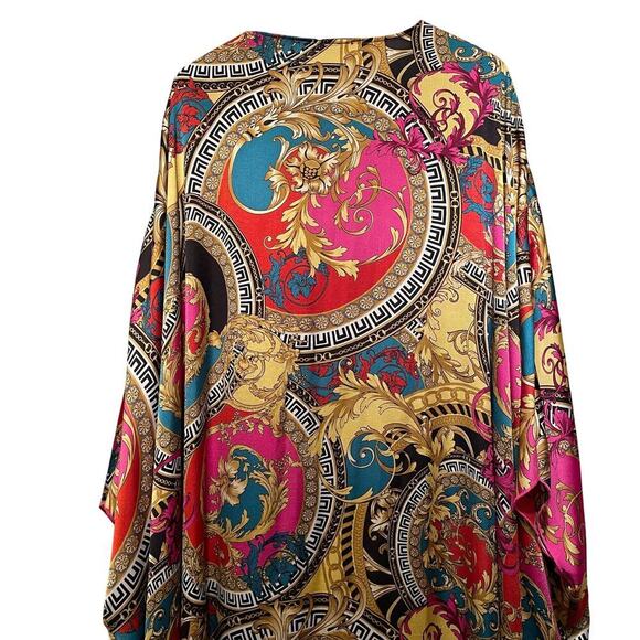 Karen-T Design Long Baroque Kimono Robe Duster | Vintage Hollywood Glam, USA - Picture 3 of 7